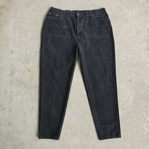 Levis 522 Jeans Plus Size 22 Black USA Made High-Waisted 90s Mom Grunge 1996